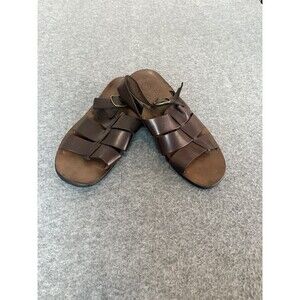 Zeus Gladiator Sandals US 9  Herren EU 42 Brown Made In Italy Vero Cuoio